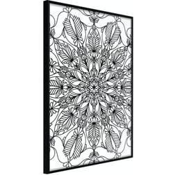 Arkiio Affisch Black Mandala [Poster] 20x30 Poster